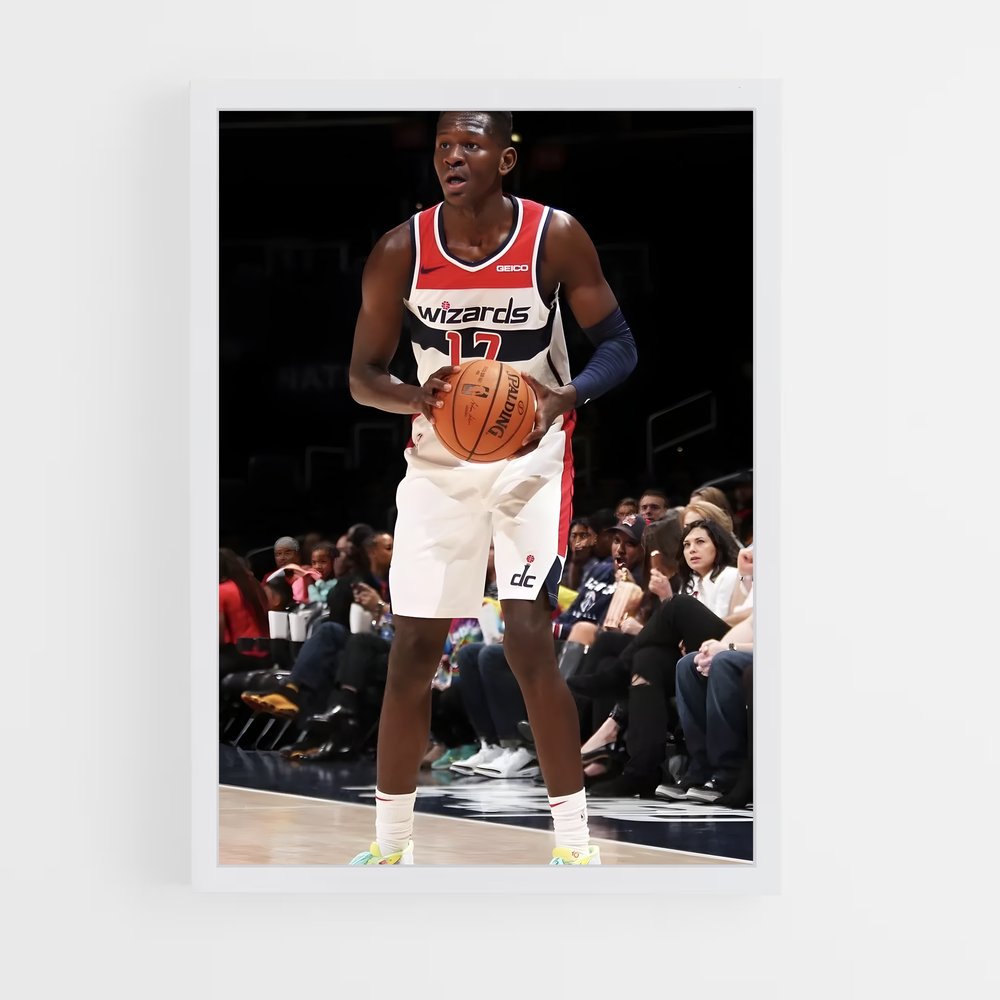 Poster Champion en Blanc – affiche Basketball (vue 3)